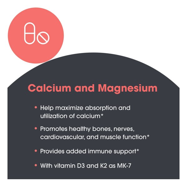Metabolic Maintenance® Cal/Mag Plus with Vitamin D and K2 MK-7