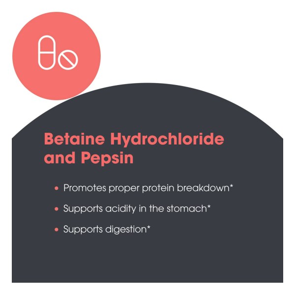 Metabolic Maintenance® Betaine Hydrochloride with Pepsin