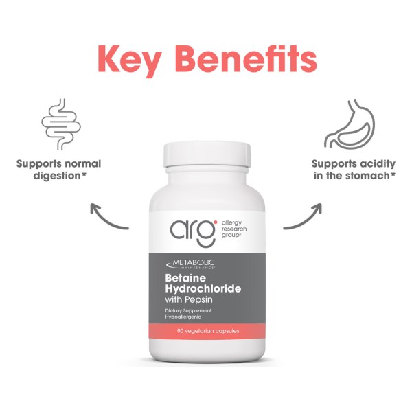 Metabolic Maintenance® Betaine Hydrochloride with Pepsin