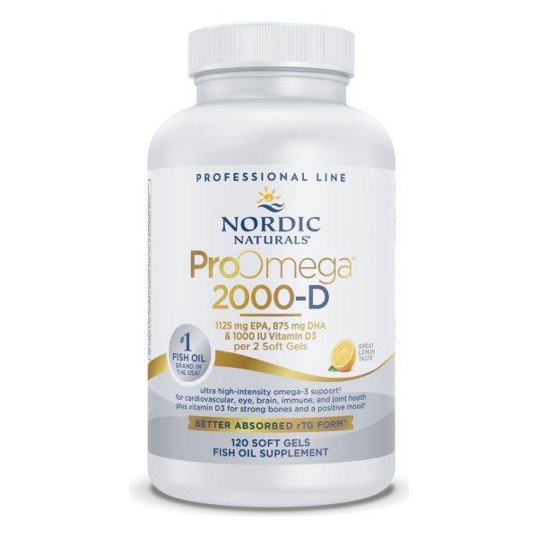 ProOmega 2000-D Soft Gels / 120 Count - Lemon