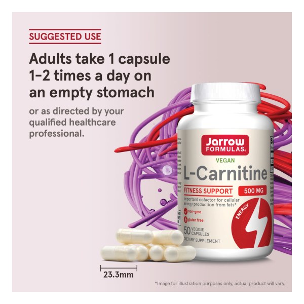 L-Carnitine - 500mg Veggie Capsules