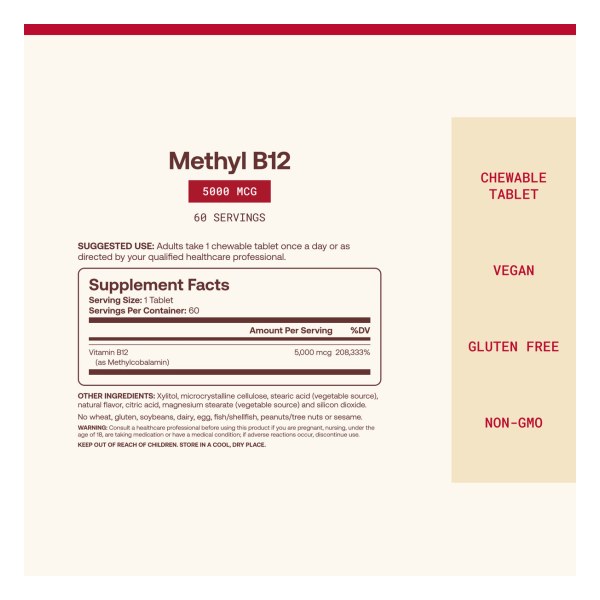 Methyl B-12 Cherry - 5000mcg