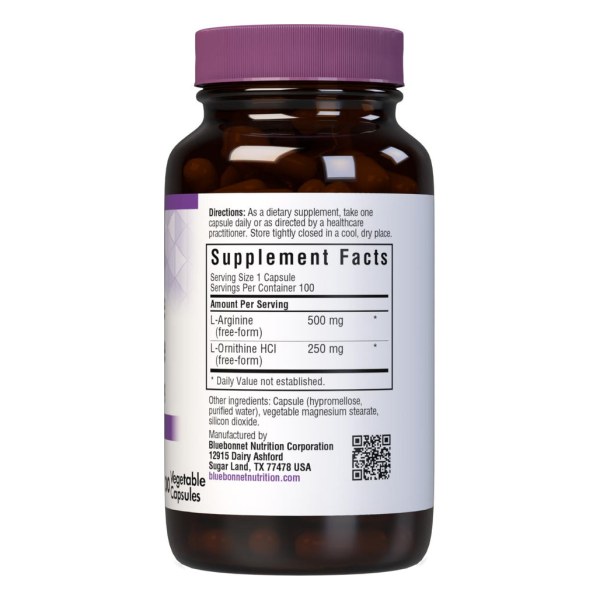 L-ARGININE L-ORNITHINE 500 mg/250 mg