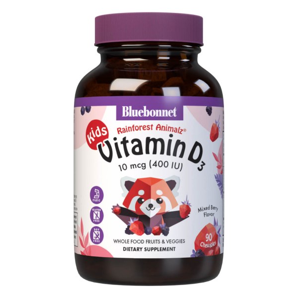 RAINFOREST ANIMALZ VITAMIN D3 400 IU