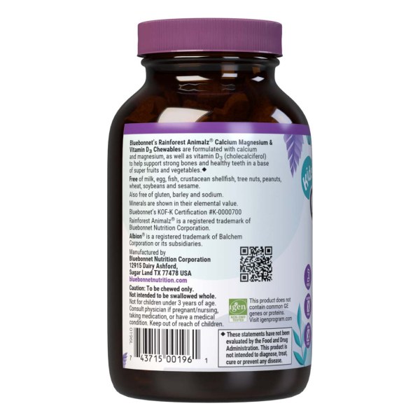 RAINFOREST ANIMALZ CALCIUM MAGNESIUM & VITAMIN D3