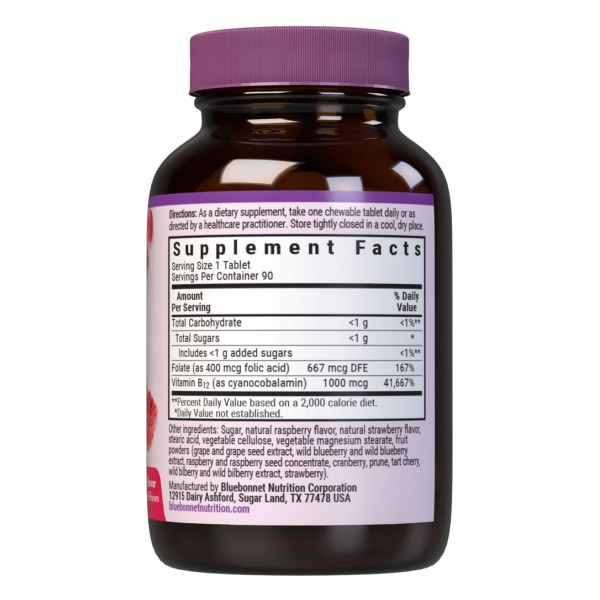 EARTHSWEET CHEWABLES VITAMIN B12 & FOLIC ACID