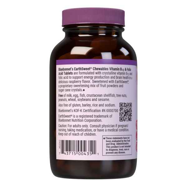 EARTHSWEET CHEWABLES VITAMIN B12 & FOLIC ACID
