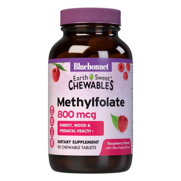 EARTHSWEET CHEWABLES CELLULAR ACTIVE METHYLFOLATE 800 mcg