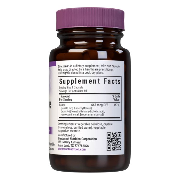 CELLULAR ACTIVE METHYLFOLATE 400 mcg