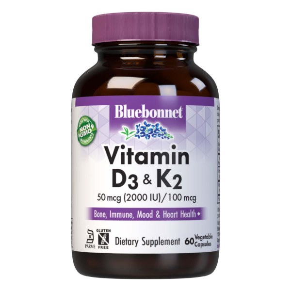 VITAMIN D3 50 mcg (2000 IU) & K2 100 mcg