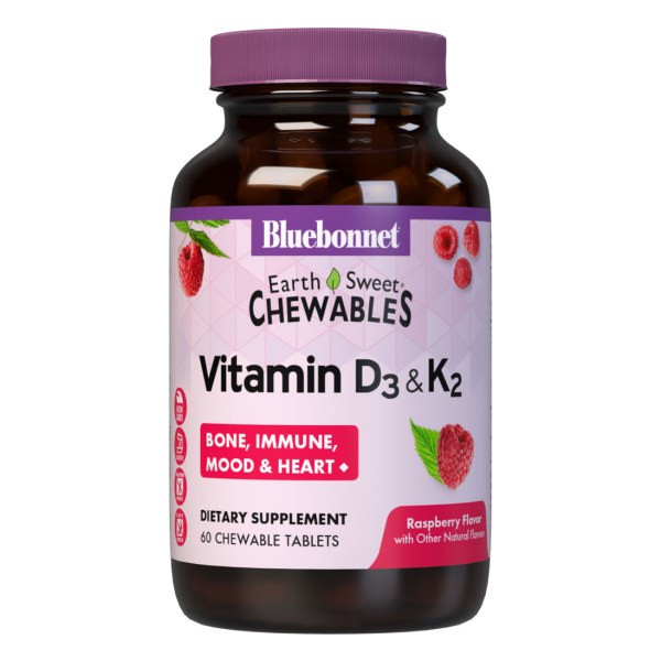 EARTHSWEET CHEWABLES VITAMIN D3 & K2
