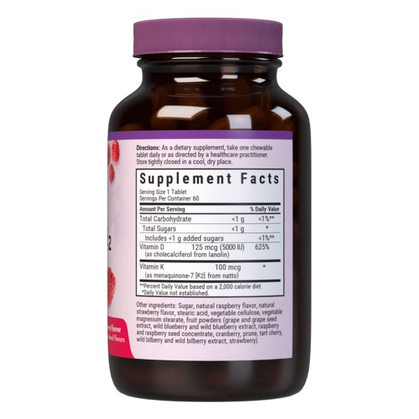 EARTHSWEET CHEWABLES VITAMIN D3 & K2