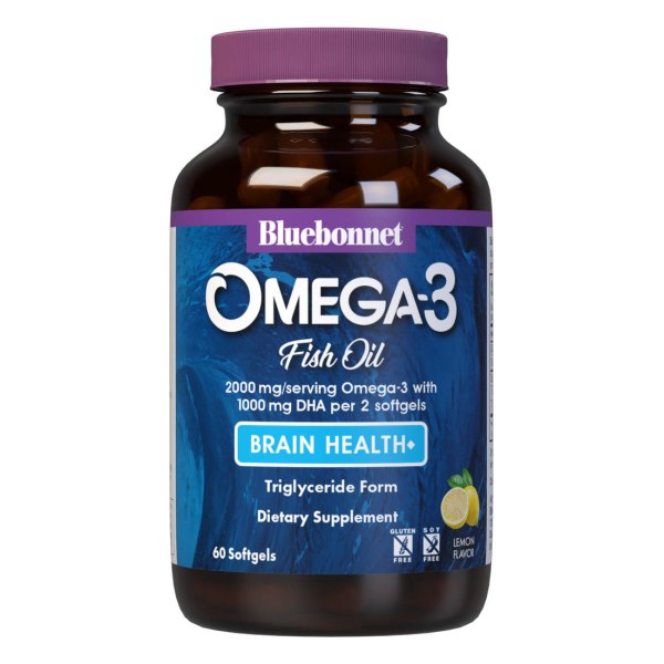 OMEGA-3 FISH OIL BRAIN HEALTH◆ 60 count