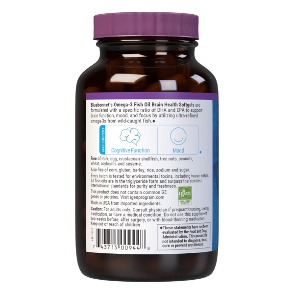 OMEGA-3 FISH OIL BRAIN HEALTH◆
