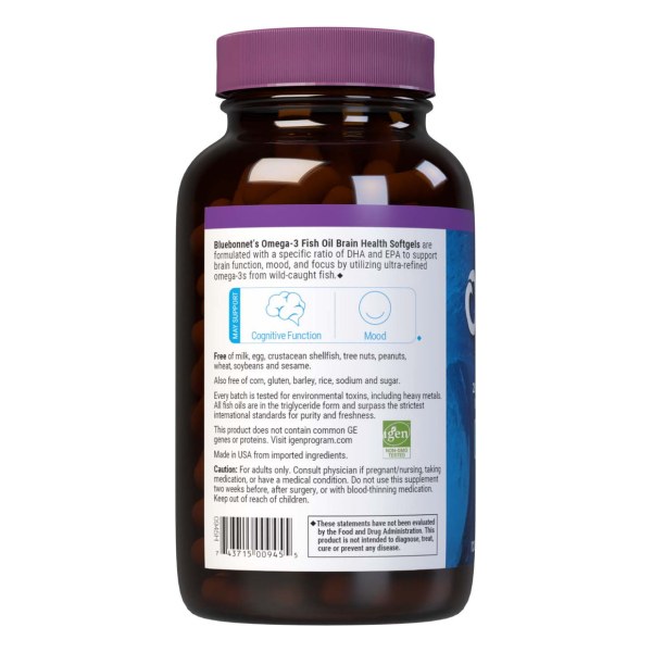 OMEGA-3 FISH OIL BRAIN HEALTH◆