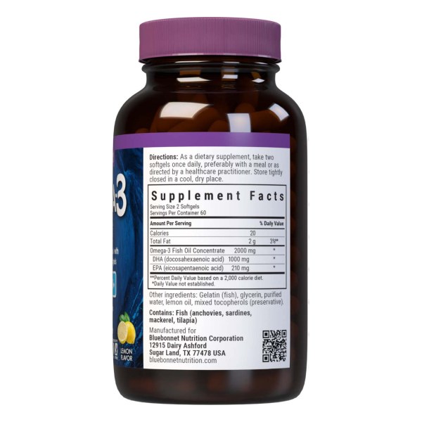 OMEGA-3 FISH OIL BRAIN HEALTH◆