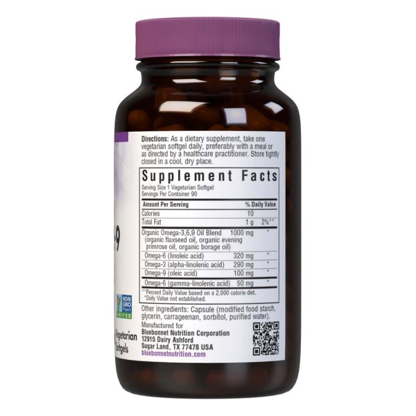 PLANT BASED OMEGA 3 • 6 • 9 1000 mg