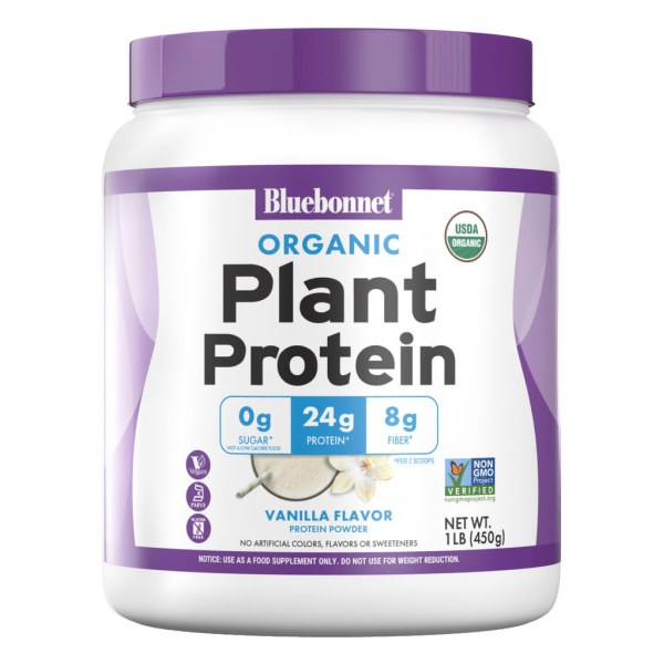 ORGANIC PLANT PROTEIN POWDER Vanilla - 1 lb