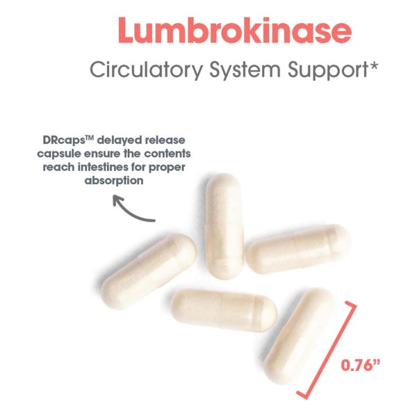 Lumbrokinase Circulatory System Support*
