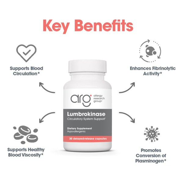 Lumbrokinase Circulatory System Support*