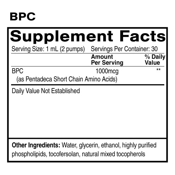Oral Liposomal BPC