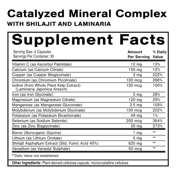 Catalyzed Mineral Complex