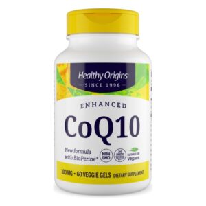 Enhanced CoQ10 (BioPerine®) 100mg 60 Veggie Softgels