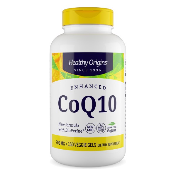 Enhanced CoQ10 (BioPerine®) 200mg 150 Veggie Softgels