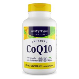 Enhanced CoQ10 (BioPerine®) 200mg 60 Veggie Softgels