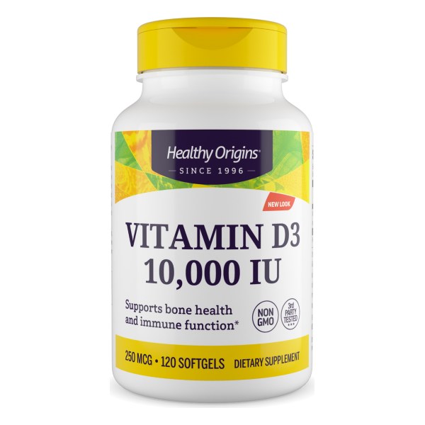 Vitamin Dз (with MCT Oil) 10,000 IU 120 Softgels
