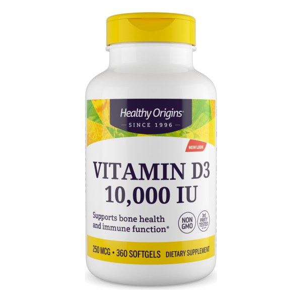 Vitamin Dз (with MCT Oil) 10,000 IU 360 Softgels