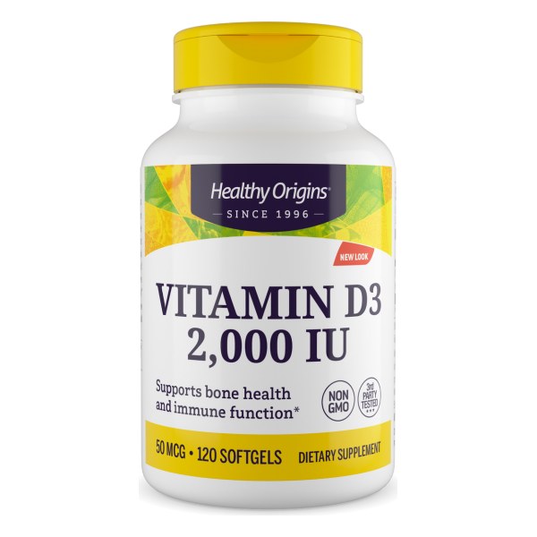 Vitamin Dз (with MCT Oil) 2,000 IU 120 Softgels