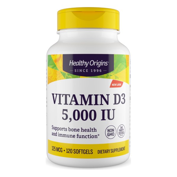 Vitamin Dз (with MCT Oil) 5,000 IU 120 Softgels