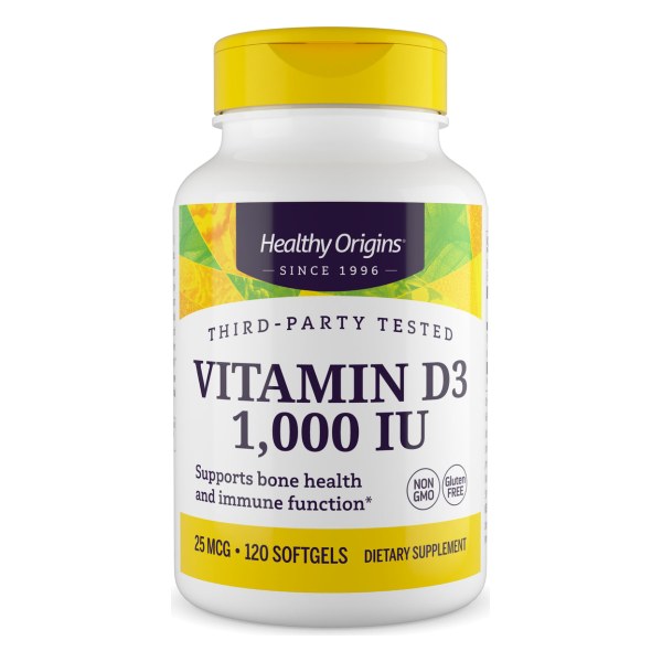 Vitamin Dз (with MCT Oil) 1,000 IU 120 Softgels
