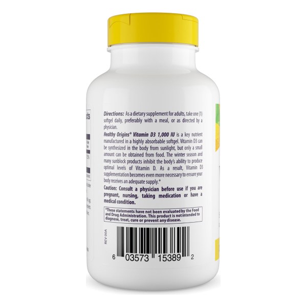 Vitamin Dз (with MCT Oil) 1,000 IU