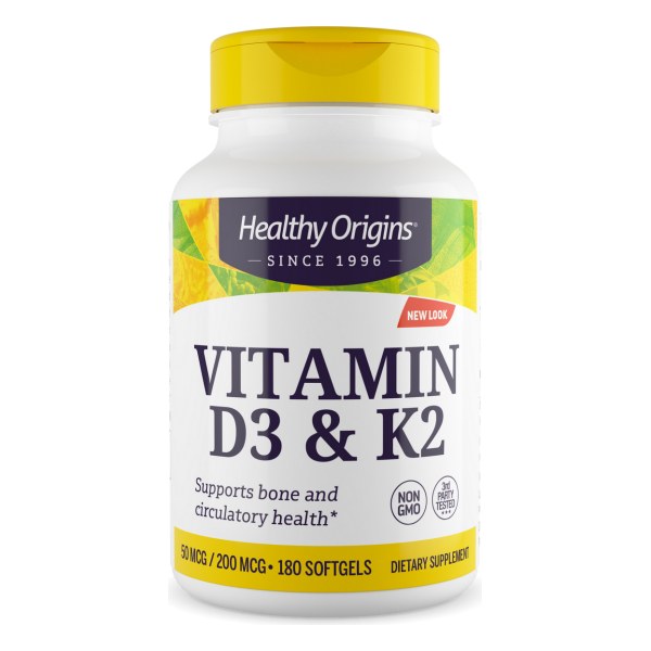 Vitamin D3 & K2 180 Softgels