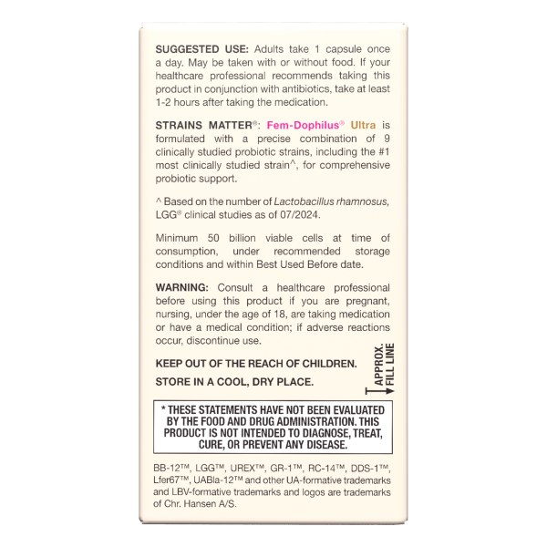 Fem-Dophilus® Ultra - 50 Billion CFU